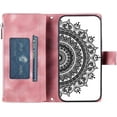 thumbnail image 6 of Wallet Case for Samsung Galaxy S56 with Card Slot Case, Leather Case,Magnetic Closure Flip Case Embossed Floral Leather Cover with Detachable Crossbody Strap, 6 of 7
