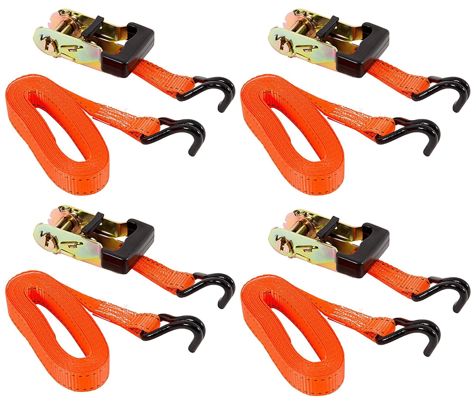 Keeper 05510 Ratchet Tie Down, 12' x 1", 4/Pack