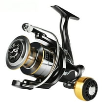 Fishing Reel, Metal Spool 5.2:1/4.7:1 14 Ball Bearings Carp Fishing Reel, HE1000-7000 ,Spinning, Sea Tackle carp fishing