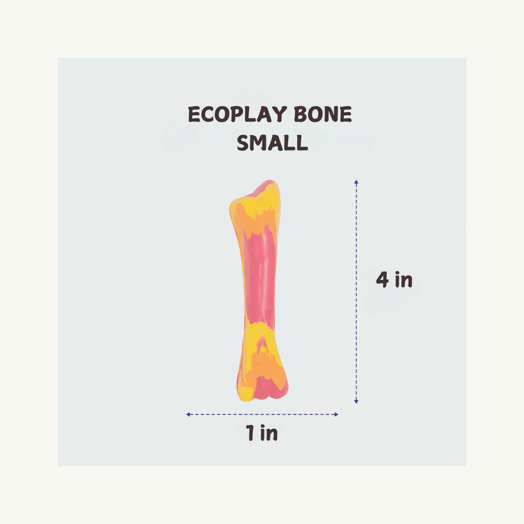 Hevea Pet Natural Rubber Non Toxic EcoPlay Bone Dog Toy