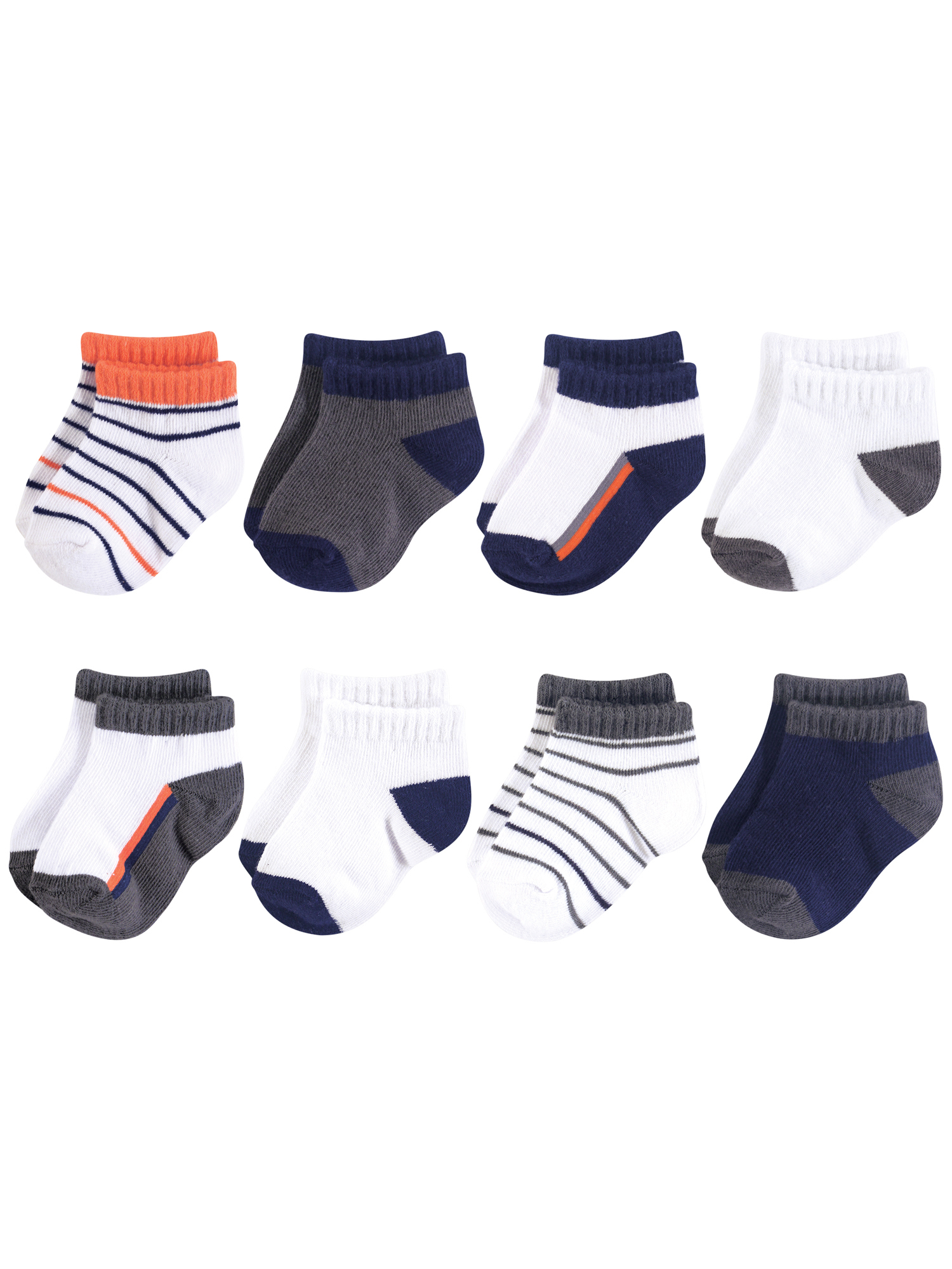 Yoga Sprout No Show Sock 8pk (Baby Boys)
