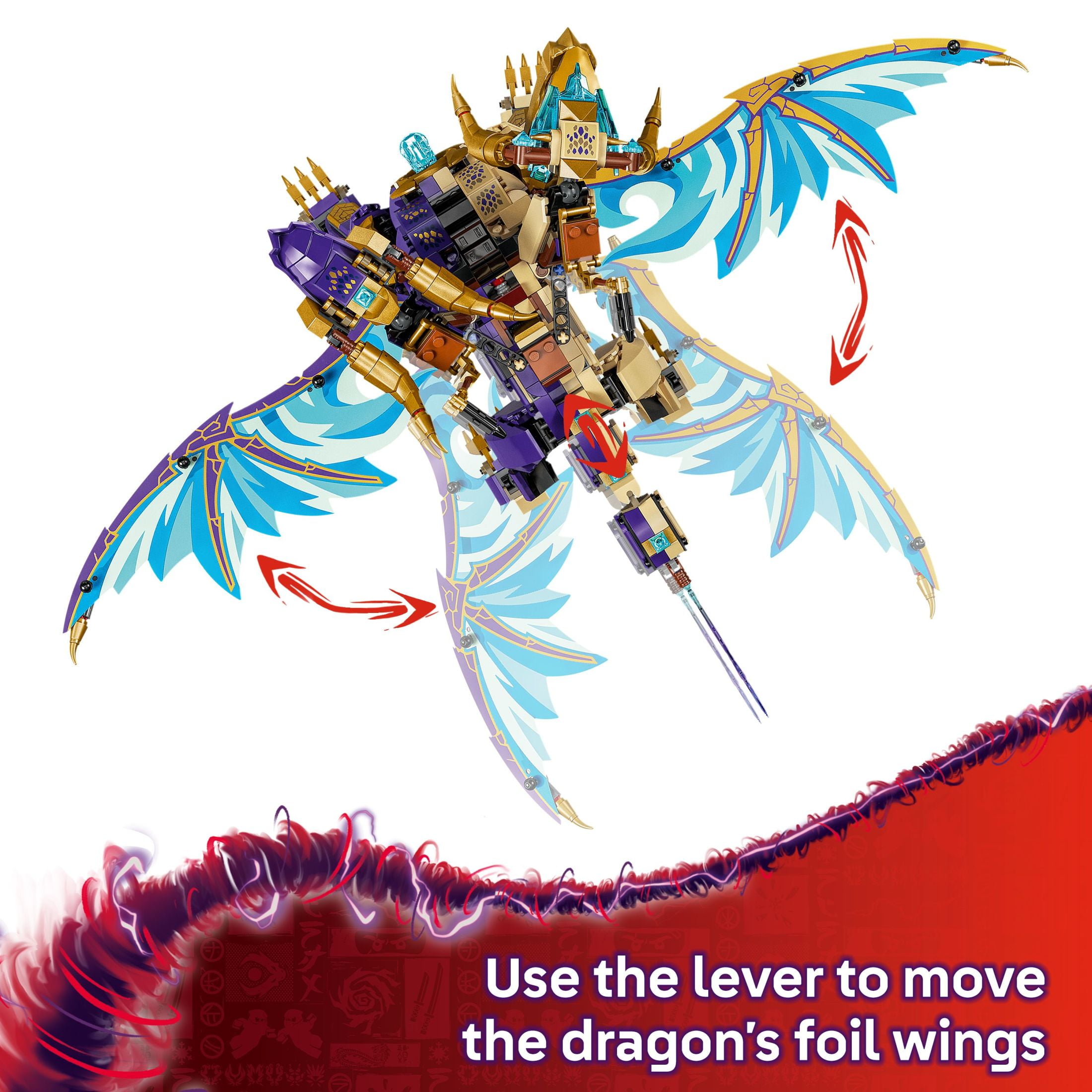 LEGO NINJAGO Arc Dragon of Focus Battle Playset - Kids Toy for Ages 9 and Up - Birthday Gift Idea for Boys and Girls - Dragons Rising Toy with 8 Ninjago Minifigures -  71836
