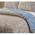 thumbnail image 2 of Payson Branches King 3-piece Quilt Set Tan/Blue, 2 of 3