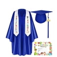 thumbnail image 1 of Kindergarten Graduation 2026 Cap And Gown Set Silk Finish Graduation Outfit With Tassel And Keepsake Gift Kit Commemorative Ceremony Attire Photo Props School Celebration Outfit For Graduation Memory, 1 of 5