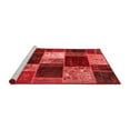 thumbnail image 2 of Ahgly Company Machine Washable Indoor Square Patchwork Red Transitional Area Rugs, 5' Square, 2 of 4