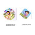 thumbnail image 4 of Decoración de fiesta de cumpleaños de niña Dora de dibujos animados, plato de globo de aluminio desechable, taza, bandera, suministros de fiesta de Baby Shower, máscara de regalo para niños, 4 of 5