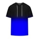 thumbnail image 2 of Mens Casual Shorts Digital Gradación Impresión Pullover Fitness Deportes Camiseta con Capucha, Blusa de Cuello Redondo de Poliéster para Al Aire Libre, Diario Y Todo, 2 of 4