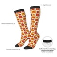 thumbnail image 6 of Fotbe Pumpkin Plaid print Women's Men's Novelty Crew Socks Cotton Socks Knee High Socks for Walking,Running,Nurses,Pregnancy, 6 of 8