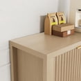 thumbnail image 3 of Trilenars TV Stand for 65 Inch TV with Storage Cabinets,Oak, 3 of 8