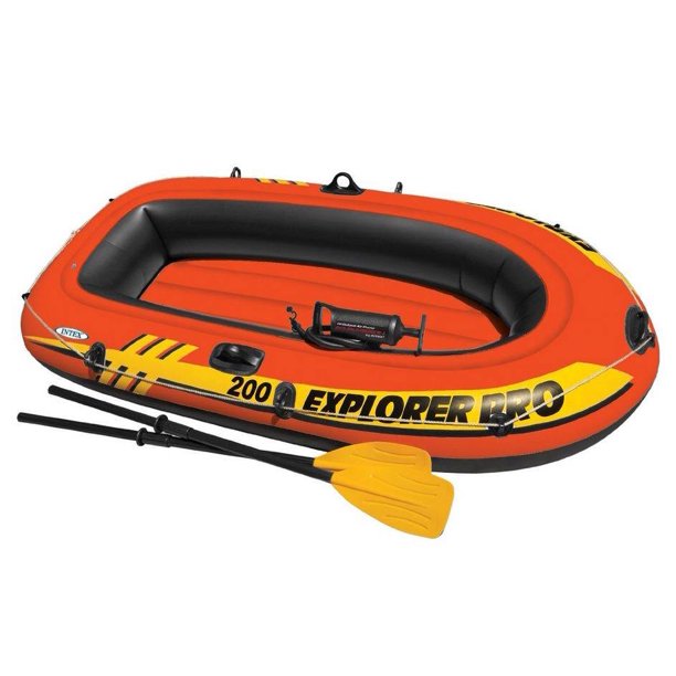 Intex Explorer Pro 200 2Person Inflatable Boat Set with French Oars