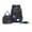 Black, variant on UJNDER Stylish Space Themed Casual Backpack with Starry Print and Laptop Compartment Lightweight Daypack for Students Everyday Use,Black,Mid