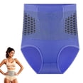 thumbnail image 2 of VISALY Women High Waisted Tummy Control Panties Full Coverage Compression Briefs Women's Breathable Compression Briefs Thigh Slimmer Stretchy Compression Tummy Control Underwear Blue M, 2 of 5