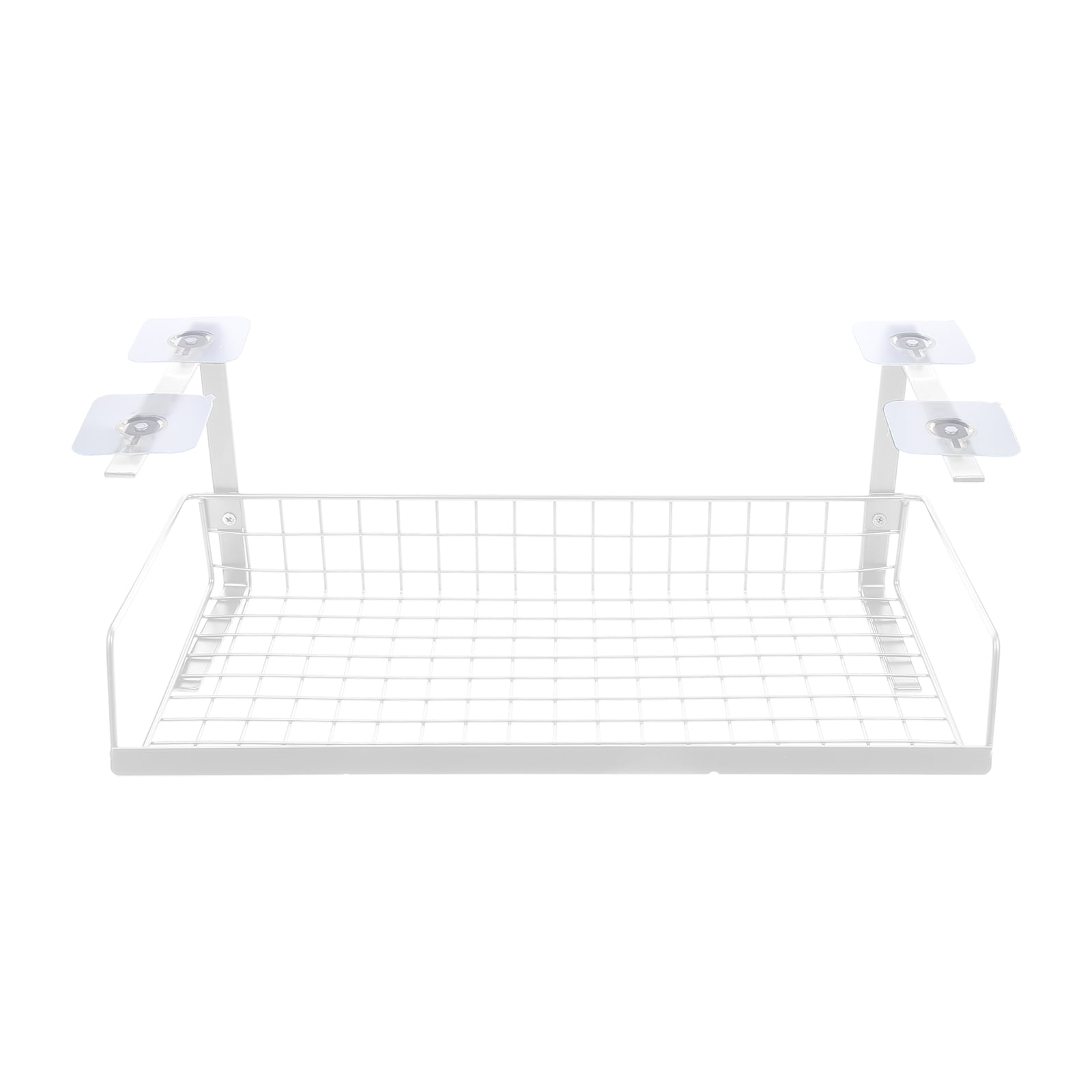 LITINKIMI White Under Desk Cable Organizer Rack for Home Use Wire Holder and Power Supply Management