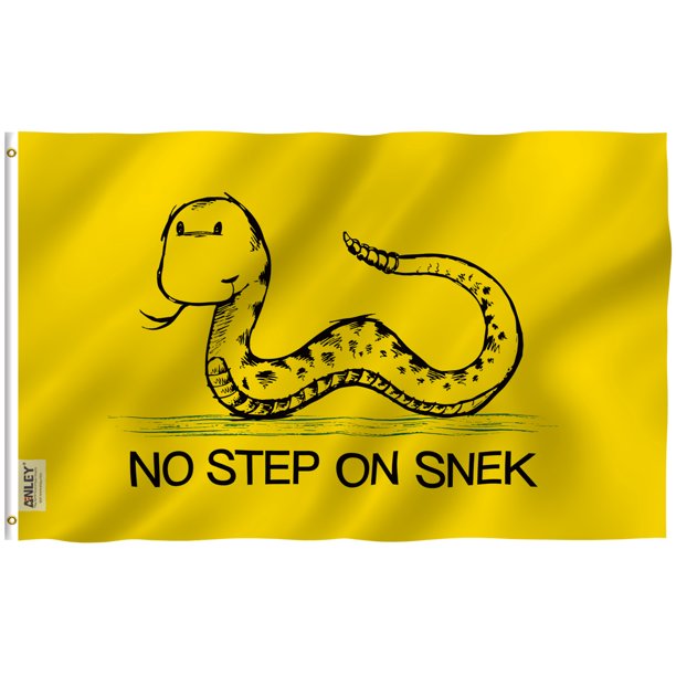 Anley Fly Breeze 3x5 Foot No Step On Snek Flag Vivid Color And Uv Fade Resistant