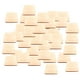 thumbnail image 4 of 50 LOTE PIEZAS de PIES de PIEZAS CORTE DIY Suministros de Elaboración de Bricolaje 1.6 Pulgadas Sunnimix Rebanadas de astillas de madera cuadradas, 4 of 8
