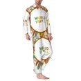 thumbnail image 2 of Naloa World Travel3 Men’s Pajamas Set - Long Sleeve Button Down Sleep Shirt and Pajama Bottoms Sleepwear Set-Medium, 2 of 7