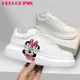 thumbnail image 4 of Zapatos de pareja de Mickey y minnie para hombre y mujer, zapatillas de plataforma informales, planos de kateboarding, graffiti 3D, 4 of 5