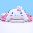 thumbnail image 1 of Bolso de mano de silicona de Hello Kitty para niña, bandolera Kawaii Sanrio, Mini chica, Linda melodía Kuromi, monedero, 1 of 4