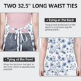 thumbnail image 6 of Pioneer Flower Floral Print Pattern Apron for Women and Men, Cotton Linen Waterproof with Pockets, Adjustable, 33x27 Inch for Kitchen, Gardening, BBQ, Salon, 6 of 6