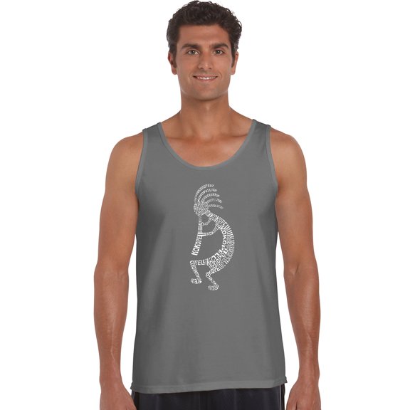 LA Pop Art Men's Word Art Tank Top - Kokopelli