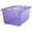 Purple, variant on HeSLehs 55 Qt Stackable Plastic Storage Lidded Container Bins, 6 Pack, Purple