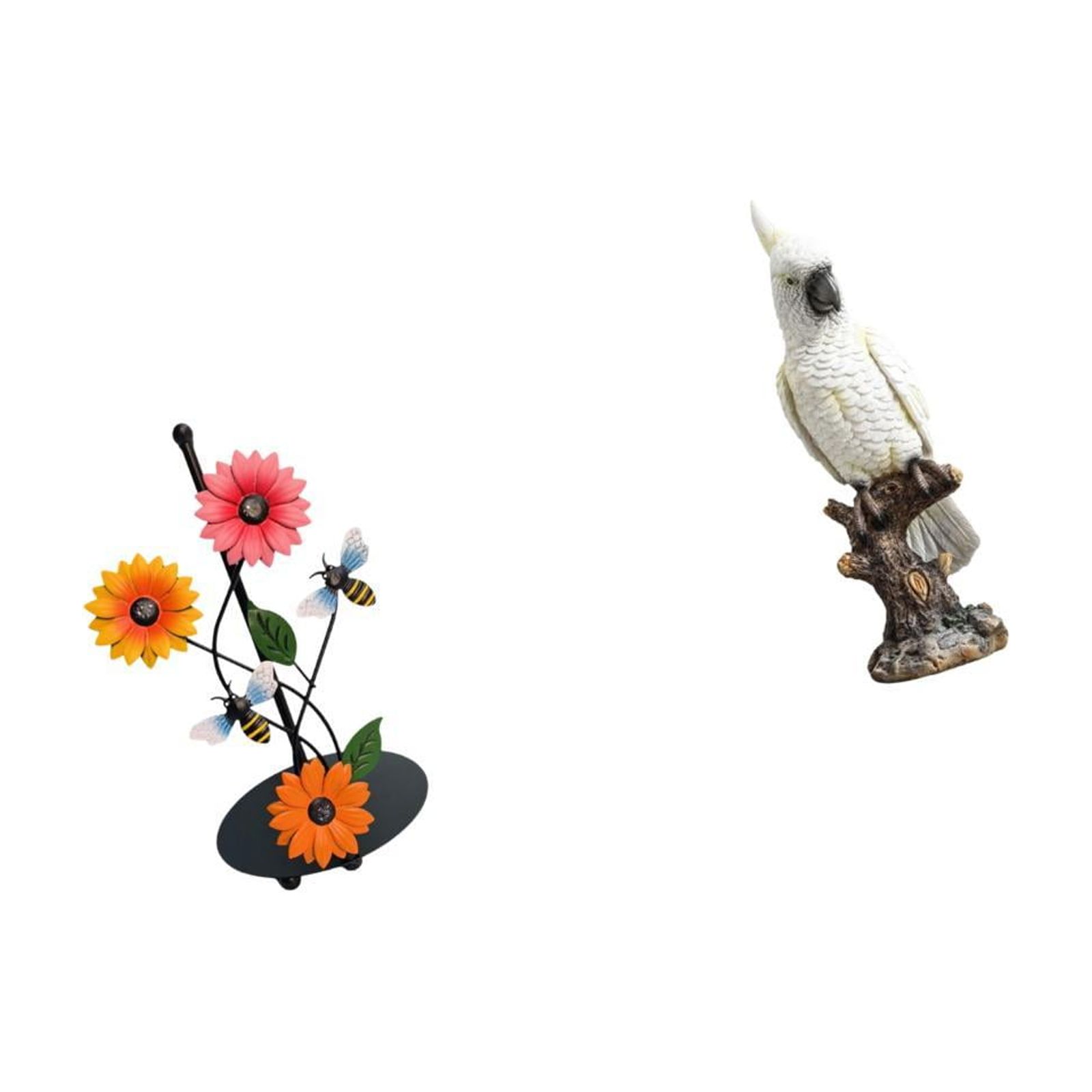 Fiocias Parrot Paper Towel Holder Dispenser Non Slip Vertical Tissue Holder Rack Animal Sculpture Resin Indoor Decorative Figurine Desktop Ornament for Desk T