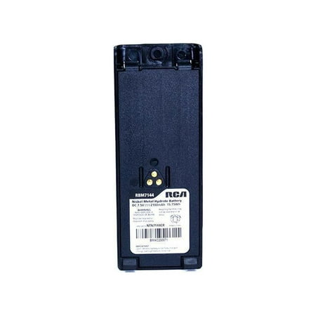 NTN7144CR REPLACEMENT BATTERY Genuine RCA Handheld Radio Battery | Nickel Metal Hydride | High Capacity | 2100mAh / 15.75Wh | 7.5V Part Number: RBM7144