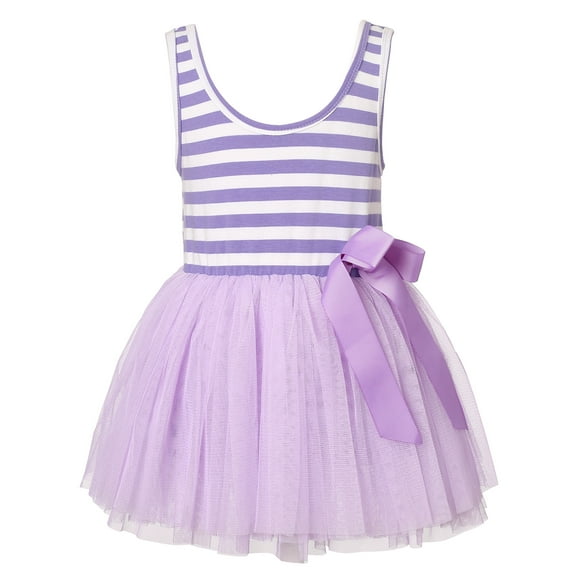 Richie House Girls' Dancing sundress with layered mesh bottoms RH1967-1/2