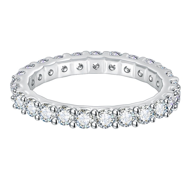 Sonducket Anillo de bodas de cristal Vintage, Club de baile, novia, fiesta de aniversario, joyería de moda, accesorios de regalo para madre e hija Ropa, zapatos y accesorios Miscelánea Talla 9 Sonducket AP010765-04B