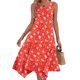 thumbnail image 1 of Vestidos de Verano Para Mujer, Vestido Informal Holgado de Playa Con Estampado Irregular, Sin Mangas y Largo Medio A La Moda Para Mujer, 1 of 5