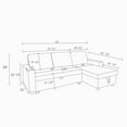 Momspeace Sofa Bed, 2 in 1 Sofa Sleeper with Storage ChaisePull Out