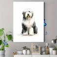 thumbnail image 4 of Qisvanset Old English Sheepdog Canvas Print 12x16 Inch Study Room Art, 4 of 8