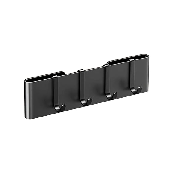 Wall Mounted Knife Holder Wall Mount Kitchen Organizer Wall Mount Utensil Rack Wall Storage Knife Block Bar Magnetic Holder Multi Functional Minimalist Stainless Steel 20Cm 4Hooks F-148 A