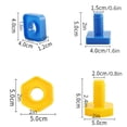 thumbnail image 2 of 5 Set Screw Building Blocks Plastic Insert Blocks Nut Shape Toys For Children Educational Toys Montessori Scale Models, 2 of 6