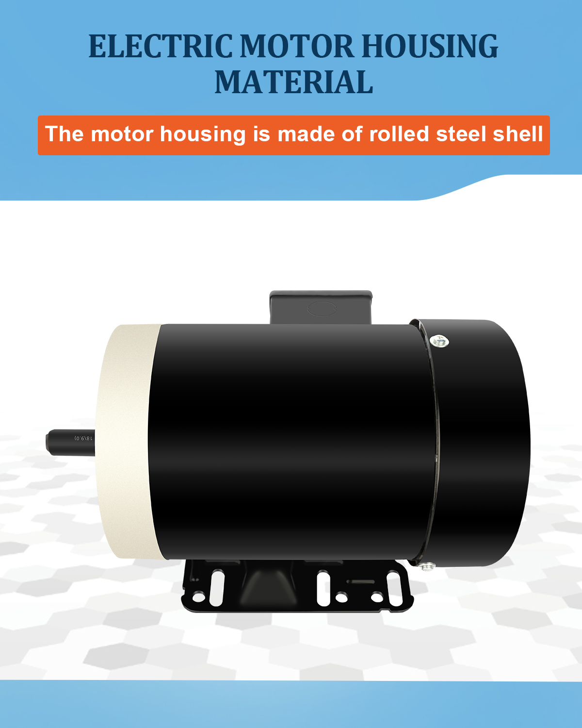 2HP 3-Phase Electric Motor – 3450 RPM, 230V/460V, 56C Frame, 5/8” Keyed Shaft, Reversible Rotation For Pumps, Farm Equipment & General Machinery