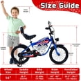 thumbnail image 4 of ICEELF 16 inch Kids Bike for Boys & Girls Ages 2-9, Bicycle with Training Wheels, Multi Color, 4 of 7