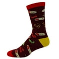 thumbnail image 5 of Men's Roll Me Another Burrito Socks Funny Mexican Food Guac Sarcastic Novelty Footwear, 5 of 8