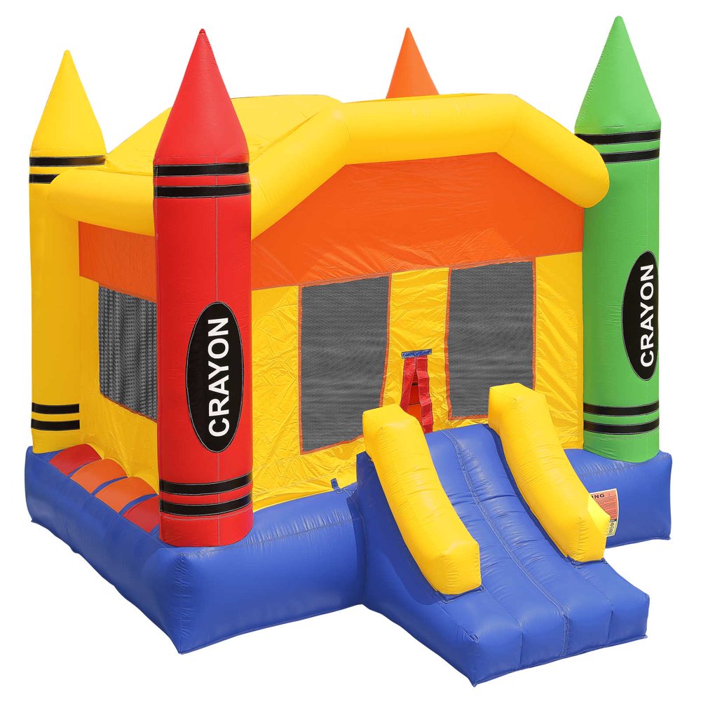 Inflatable HQ Commercial Grade Crayon Bounce House 100 PVC with Blower