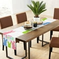 thumbnail image 2 of Rdsfhsp Rabbit Bunny Happy Easter Table Runners Spring Summer Table Runner Cute Easter Seasonal Decor Holiday Farmhouse Indoor Gathering Dinner Party Decorations 13 x 72 Inch, 2 of 5
