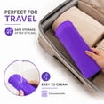 thumbnail image 6 of Heat Resistant Silicone Mat Pouch for Flat Iron, Curling Iron,Hair Straightener,Hair Curling Wands,Hot Hair Tools travel accessory (Purple), 6 of 7