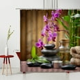thumbnail image 2 of Zen St Shower Curtain Buddhism Landscape Tranquil Waterproof Polyester Fabric Bathtub ration Mildew Proof With, 2 of 7