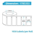 thumbnail image 2 of NineLeaf 10 Rolls Compatible for DYMO 1785353 3-1/2 in x 1-1/8 in Postage Address Shipping Direct Thermal Labels, 1050 Labels Per Roll, 2 of 7