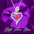 thumbnail image 2 of Wioihee Clearance Under $2.00 Ladies Fashion Rose Heart Diamond Pendant Necklace Mother's Day Gift Jewelry Valentine's Day gift, 2 of 2