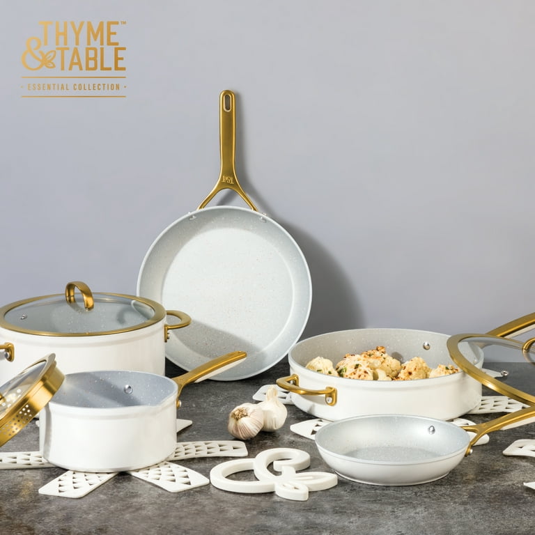 Thyme & Table Non-Stick Pots and Pans 12-Piece Cookware Set pots