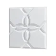 thumbnail image 6 of 33-Pack 3D Wall Panels 11.81x11.81 in PVC Modern Minimalist Floral Tiles for Interior Home Decor,Accent Wall Coverage,Matte White Finish, 6 of 7