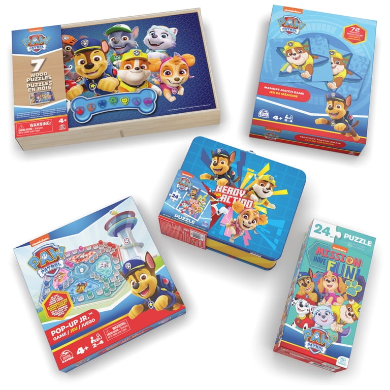 PAW Patrol, Mega Bundle of 9 Puzzles and 2 Games - Walmart.com