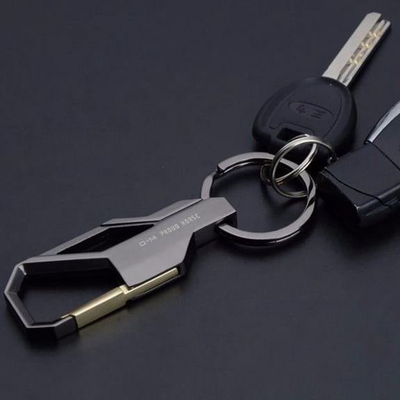 Black Keyfob Car Keyring Keychain Key Chain Ring Men's Business Style