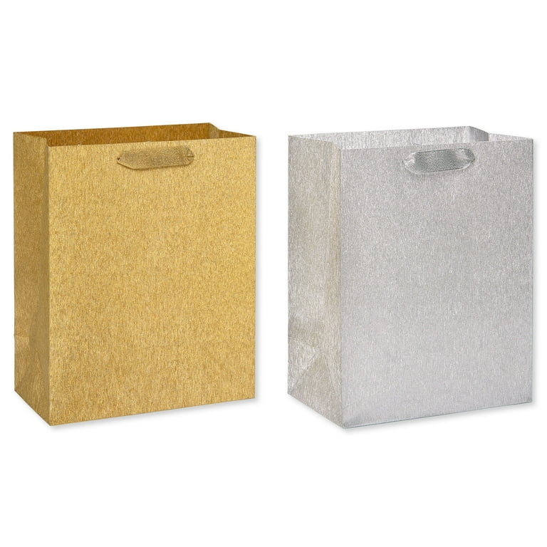 人気商品ランキング Metallic Brushed Papyrus Silver Bag Gift Large Gold and カード・カードストック