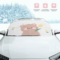 thumbnail image 6 of Windshield Cover For Ice And Snow,Car Front Glass Snow Shield Snow Cover Winter Window Frost Cover Car Decorative Cute Fashion, 6 of 8