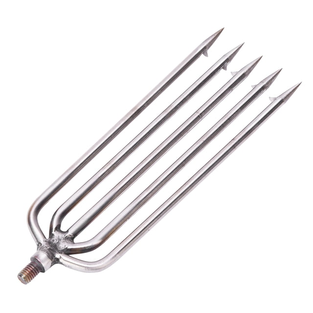 1 Pieza de Arpón de Pesca de Acero Inoxidable Arpón de 5 Puntas Gancho Gaff Gaff Lanza de Pescado para Aparejos de Pesca Al Aire Libre con Tornillos de 8 Mm Arpón Portátil Anggrek Otros